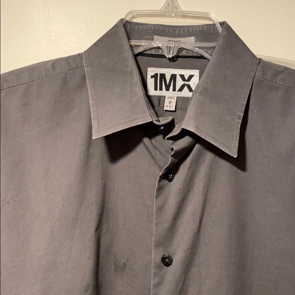 Express Men’s Button Down Gray Shirt - image 2